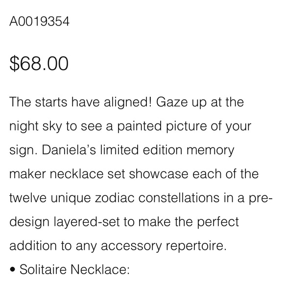 Daniela Swaebe Sagittarius Gold Double Necklace - Picture 6 of 6